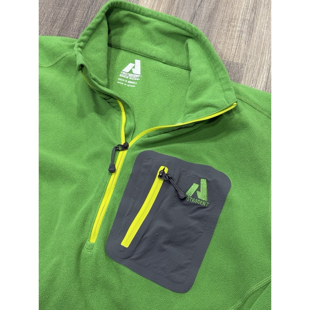 Eddie Bauer First Ascent Fleece Jacket Mens Small 1/4 Zip‎ Pullover Outdoors
